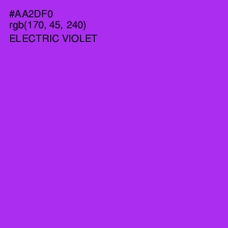 #AA2DF0 - Electric Violet Color Image